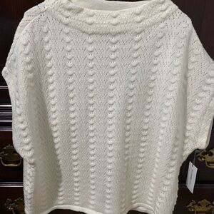 Liz Claiborne Cream Cowl Neck Sweater